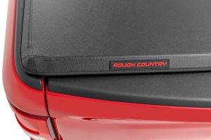 Ford Maverick Soft Tri-Fold Bed Cover - Rough Country - Tri-Fold Vinyl - '22-'23